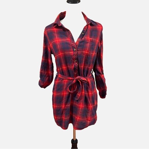 Field and stream plaid dress with tie belt - Picture 1 of 7